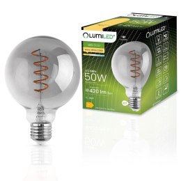 Żarówka Dekoracyjna Kula LED E27 G95 6W = 50W 420lm 2200K Ciepła Filament