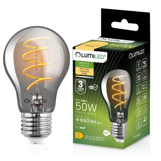 Żarówka LED A60 E27 6W = 50W 660lm 2200K Ciepła 360° Filament Dymiona