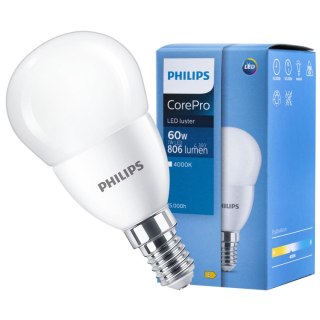 Żarówka LED E14 7W = 60W 806lm 4000K Neutralna PHILIPS