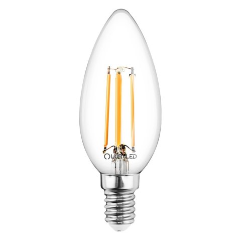 Żarówka LED E14 B35 2W = 25W 249lm 4000K Neutralna 360° Filament