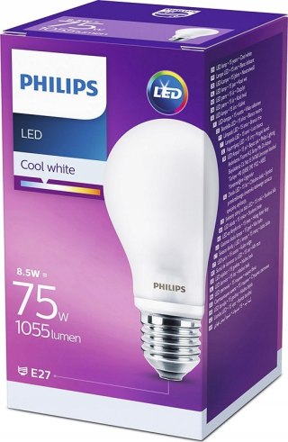 Żarówka LED E27 8,5W = 75W 1055lm 4000K Neutralna 300° PHILIPS