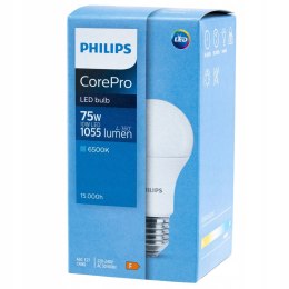 Żarówka LED E27 A60 10W = 75W 1055lm 6500K Zimna PHILIPS