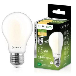 Żarówka LED E27 A60 4W = 60W 840lm 3000K Ciepła 360° Szklana Filament ALS
