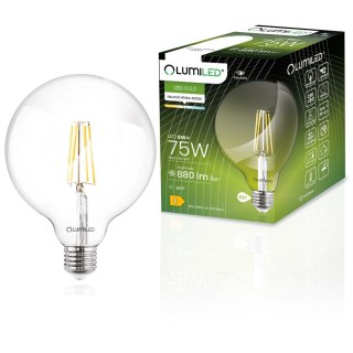 Żarówka LED E27 G95 8W = 75W 4000K Neutralna Globe Filament