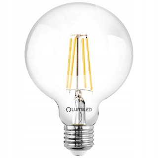 Żarówka LED E27 G95 8W = 75W 4000K Neutralna Globe Filament