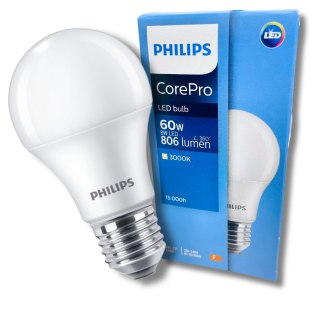 Żarówka LED E27 Philips CorePro 8W = 60W 3000K Ciepła 806lm