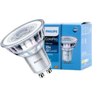 Żarówka LED GU10 3,5W = 35W 265lm 3000K Ciepła 36° reflektor punktowy PHILIPS