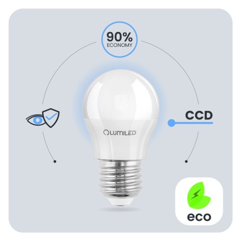 Żarówka LED Kluka E27 P45 5W = 40W 470lm 3000K Ciepła 120°