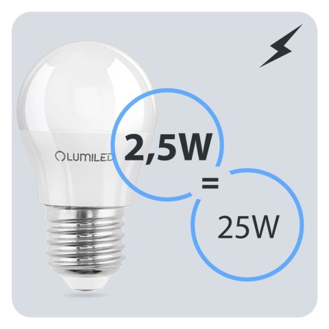 Żarówka LED Kluka E27 P45 5W = 40W 470lm 3000K Ciepła 120°