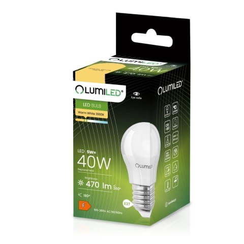 Żarówka LED Kluka E27 P45 5W = 40W 470lm 3000K Ciepła 120°