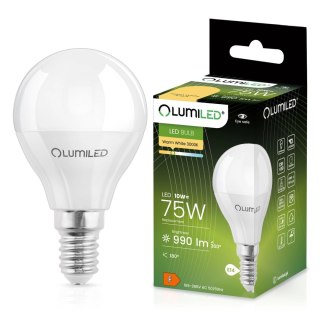 Żarówka LED Kulka E14 P40 10W = 75W 990lm 3000K Ciepła 180°