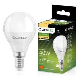 Żarówka LED Kulka E14 P45 5W = 40W 470lm 3000K Ciepła 180°