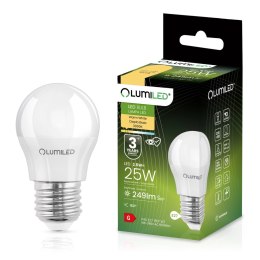 Żarówka LED Kulka E27 P40 2,5W = 25W 249lm 3000K Ciepła 180°