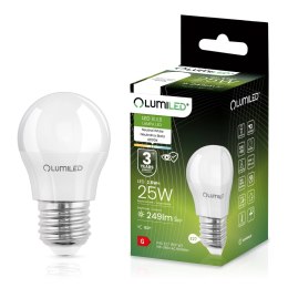 Żarówka LED Kulka E27 P40 2,5W = 25W 249lm 4000K Neutralna 180°