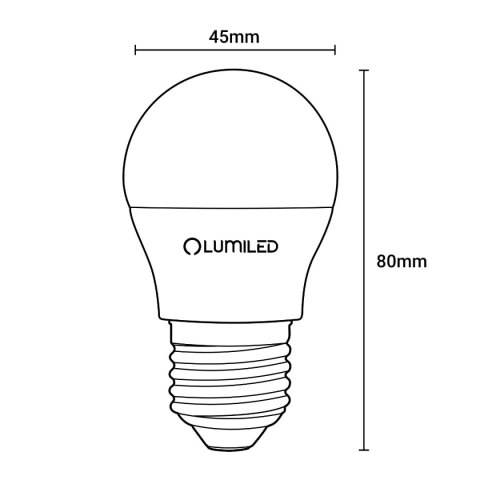 Żarówka LED Kulka E27 P40 8W = 60W 806lm 4000K Neutralna 180°
