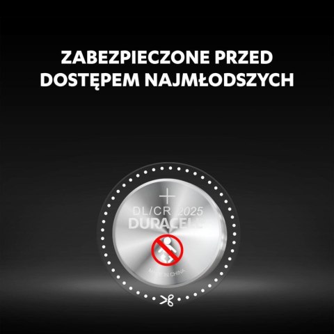 BATERIE Pastylkowe GUZIKOWE Duracell CR2025 3V Blister 2SZT