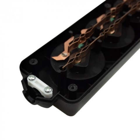 Gniazdo przenośne 5gn z uziemieniem Czarna 13A 3000W Listwa zasilająca