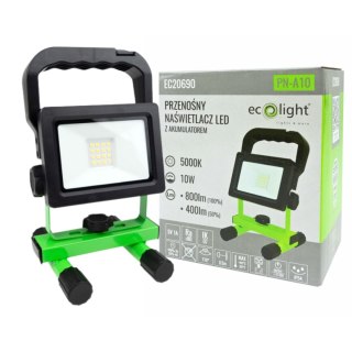 Halogen LED Roboczy Budowlany 10W Naświetlacz przenośny Warsztat Akumulator