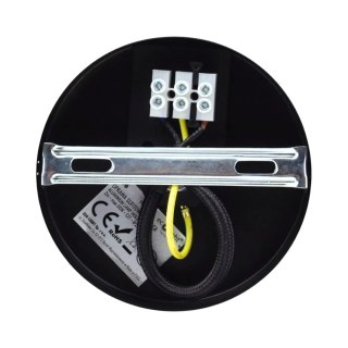 Lampa wisząca Ozdobna oprawa E27 Chrom przewód czarny Loft