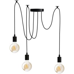 Lampa wisząca sufitowa PAJĄK 3 ramiona do LED 3x E27 LOFT żyrandol