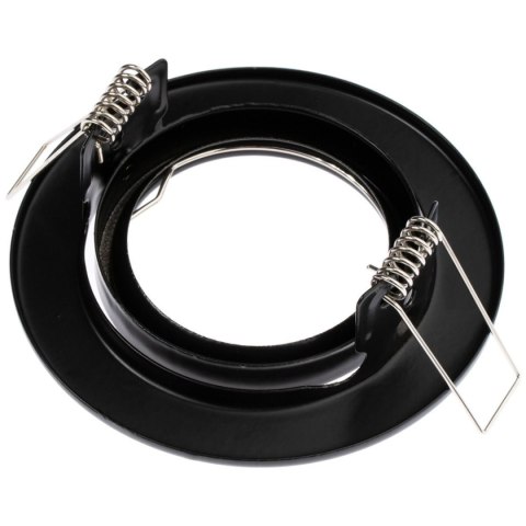 Oprawa HALOGENOWA Podtynkowa Ruchoma Okrągła AURELI Czarna Blacha MR16 GU10