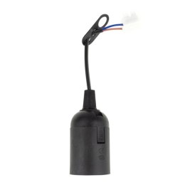 Oprawka z kablem E27 Czarna Budowlana Remontowa