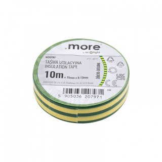 Taśma izolacyjna 15mm x 0,13mm ŻÓŁTO-ZIELONA 10m