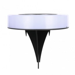 Wbijana Lampa LED Solarna Ogrodowa OKRĄGŁA 4000K Neutralna 8h