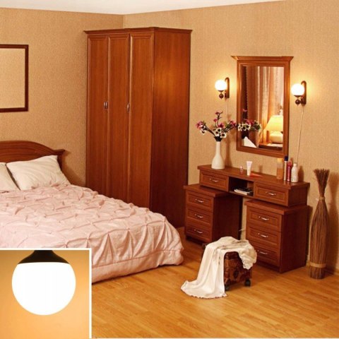 Żarówka E27 25W 3000K 2250lm G120 CIEPŁA Duża KULA Energooszczędna