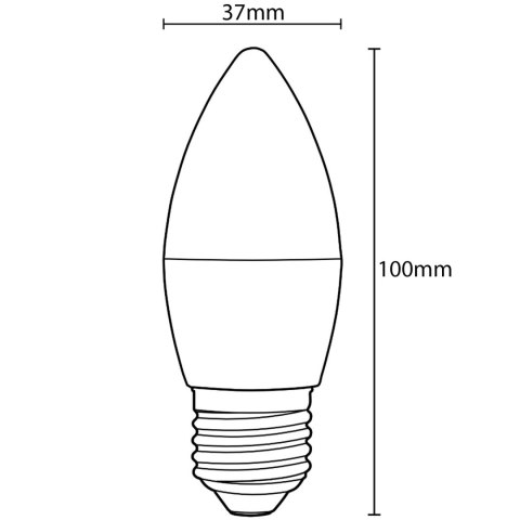 Żarówka E27 LED ŚWIECZKA 10W 900lm Barwa Neutralna 4000K Energooszczędna