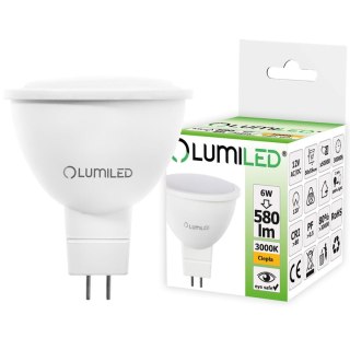 Żarówka LED 12V MR16 6W 580lm 3000K WW 120° 12V