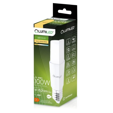 Żarówka LED E27 15W = 100W 1521lm 3000K Ciepła Lumiled Stick