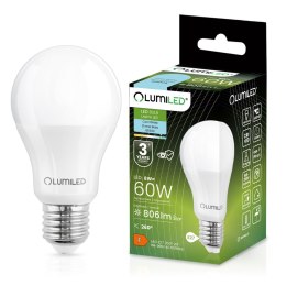 Żarówka LED E27 A60 8W = 60W 806lm 6500K Zimna 260° LUMILED