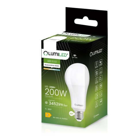Żarówka LED E27 A95 24W = 200W 3452lm 4000K Neutralna 260°