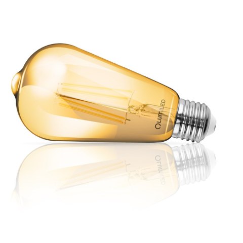 Żarówka LED E27 ST64 4W = 35W 440lm 2000K Ciepła 360° Filament