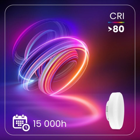 Żarówka LED GX53 12W = 75W 1100lm 3000K Ciepła 120°