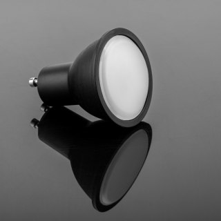 Żarówka LED GU10 6W = 50W 580lm 4000K Neutralna 120° Czarna obudowa