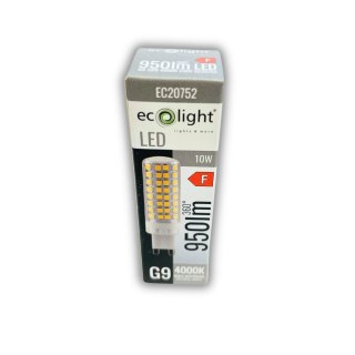 Żarówka LED kapsułka G9 10W 4000K barwa NEUTRALNA 950LM