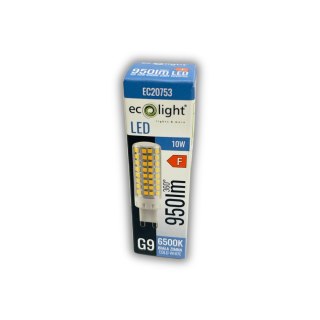 Żarówka LED kapsułka G9 10W 6500K barwa Zimna 950LM
