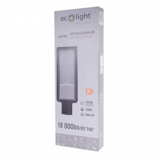 LAMPA ULICZNA MOCNA 200W 18000lm 5000K Neutralna TANIA Ekonomiczna IP65