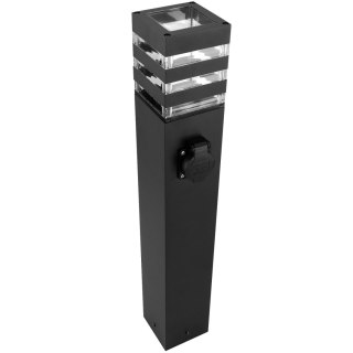 Lampa Ogrodowa Słupek Zewnętrzny Stojący E27 LED z Gniazdem TAXUS 2 80cm