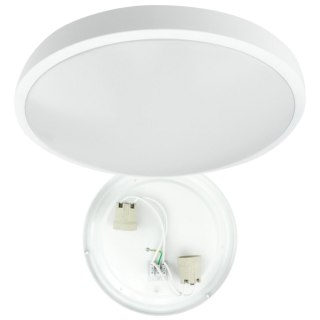 Lampa sufitowa plafon okrągły 2xE27 na dwie żarówki 2x E27 biały natynkowy