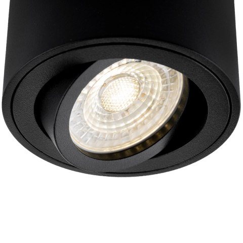 Oprawa Natynkowa HALOGEN Spot Tuba Ruchoma AMAT-M GU10 Okrągła Czarna 84mm