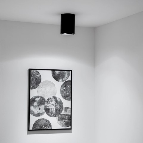 Oprawa Natynkowa HALOGEN Spot Tuba Ruchoma AMAT-M GU10 Okrągła Czarna 84mm