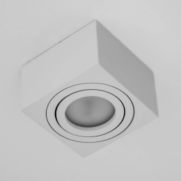 Oprawa Natynkowa HALOGENOWA Spot Tuba Ruchoma Kwadratowa Biała 50mm