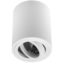 Oprawa Natynkowa HALOGENOWA Spot Tuba Ruchoma LUNDO GU10 Okrągła Biała 80mm