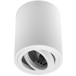 Oprawa Natynkowa HALOGENOWA Spot Tuba Ruchoma LUNDO GU10 Okrągła Biała 80mm