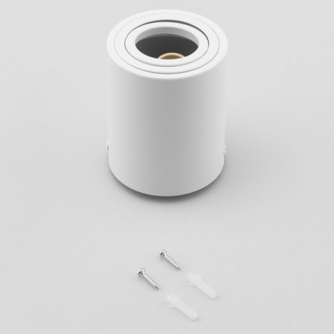 Oprawa Natynkowa HALOGENOWA Spot Tuba Ruchoma LUNDO GU10 Okrągła Biała 80mm