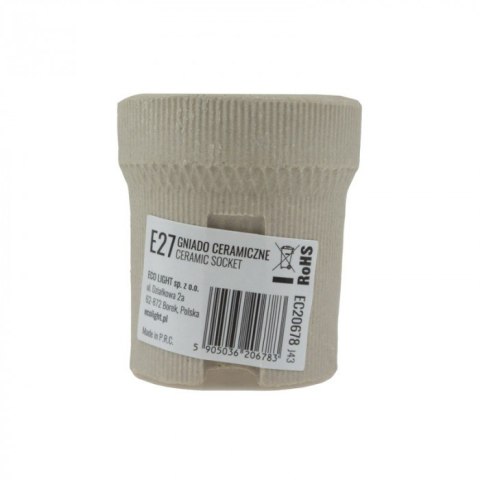 Oprawka ceramiczna E27 bez UCHWYTU blaszki