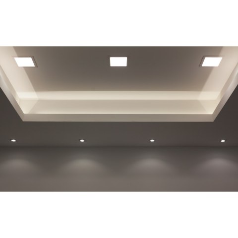 Panel LED 12W podtynkowy Kwadratowy Neutralny 1200lm 4000K PLASTIKOWY